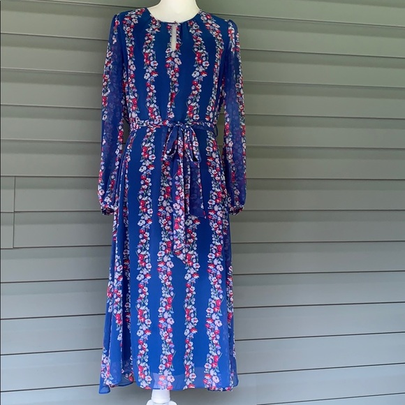 Boden Dresses & Skirts - BODEN Kathleen Midi Opulent Blue Floral Dress